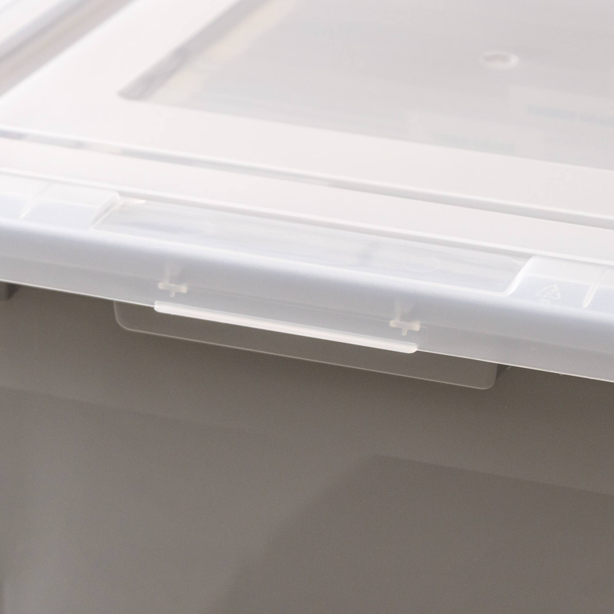 IRIS Gray Snap Tight Plastic Letter & Legal File Organizer Box, 3ct.